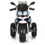 Детский мотоцикл M 4117 EL-1: 50W, EVA-колеса, USB/SD/Mp3, кожа - БЕЛЫЙ